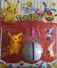 Pokémon Pikachu sada s postavičky a pokéballmi