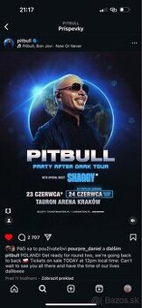 Kúpim lístky na koncert Pitbull