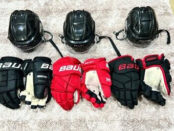 ✅ TOP RUKAVICE + PRILBY = BAUER PRO SERIES + MACH + 1X PRO ✅