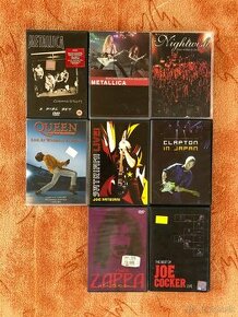 Hudobné DVD - Metallica, Queen, Frank Zappa, Eric Clapton - 1