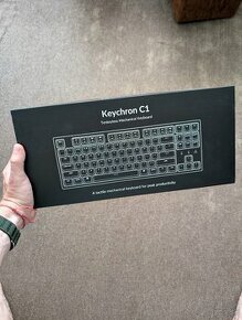 Keychron C1 + HyperX pudding key caps