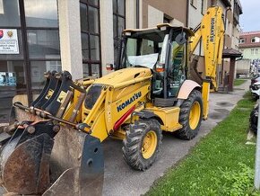 Zemné práce traktorbagrom Komatsu