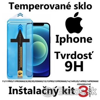 Inštalačný kit temperovaného skla na APPLE tvrdosti 9H