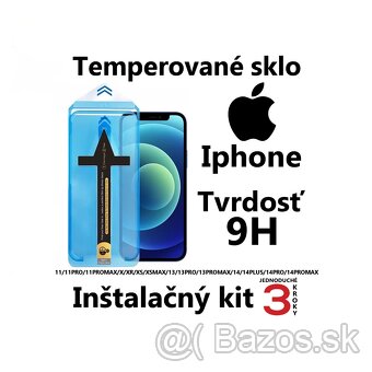 Inštalačný kit temperovaného skla na APPLE tvrdosti 9H