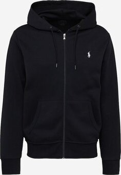 Ralph Lauren mikina čierna s bielym logom Veľkosť M