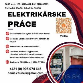 Elektroinštalačné práce Malacky, Senica