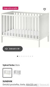 Detská postelka ikea sundvik + matrac