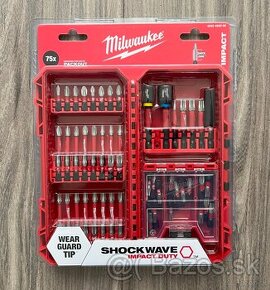 Milwaukee sada bitov SHOCKWAVE - 75 dielna