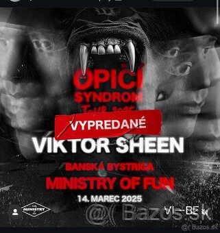 Viktor sheen opičí syndrom tour BB ministry