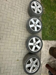 Predám originál Audi elektrony 5x112 + letné pneu 245/40 - 1