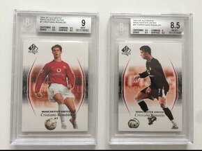 2x Karta Cristiano Ronaldo, 2004 SP Authentic, Beckett BGS