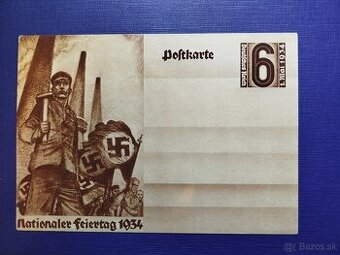 dopisnica Deutsches Reich r. 1934