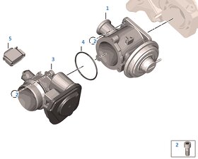 Predám EGR a malý termostat BMW