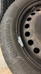 4ks continental 205/55 R16 s plechovymi diskami