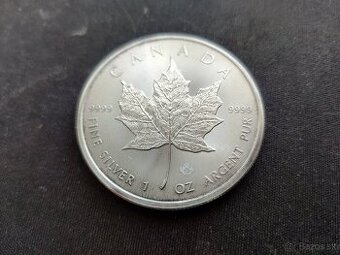 Strieborné investičné mince: Canadian Silver Maple Leaf