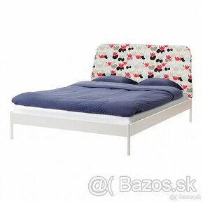 Predam Bielu ocelovu Postel IKEA Duken 160 x 200 cm - 1