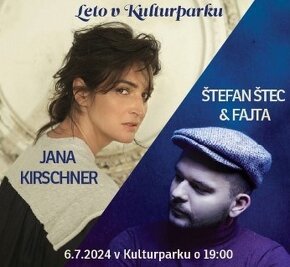 Jana KIRSCHNER + Štefan ŠTEC & Fajta - koncert  2x lístky