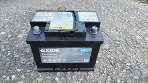 Predám novú autobatériu EXIDE Premium 64 Ah, 640 A, 12V.