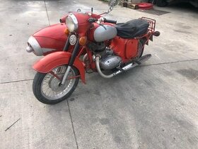 Jawa 350 sajdka sidecar s TP postranny vozik