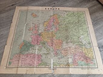 obrovská mapa Európy z roku 1940 Slovenský štát