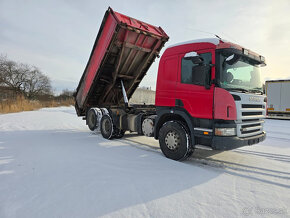 třístranný sklápěč SCANIA R 420 r.v.2009, EURO 5, ZVEDAČKA,