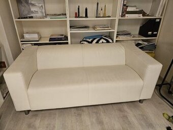 Biela sedacka IKEA 180 cm eko-koža