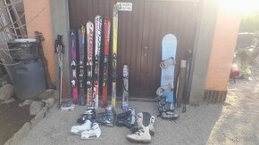 Lyže, lyžiarky, snowboard, korčule na ĺad