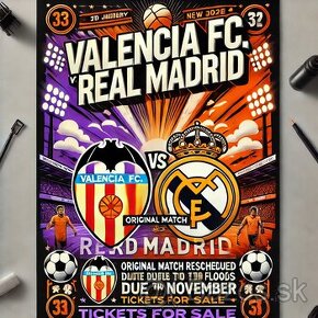 Futbalový zápas VALENCIA vs REAL MADRID