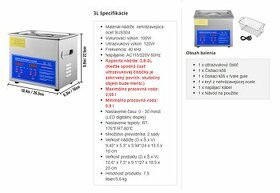 Predám ultrazvukovú digitálnu čističku s ohrevom.