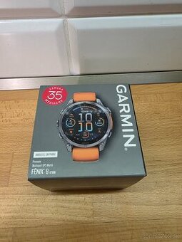 Predam Garmin Fénix 8 47mm AMOLED, zaruka 36 mesiacov