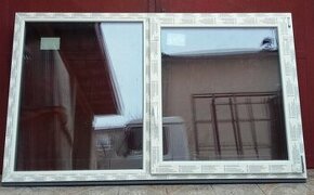 Predám dvojdielne okna : 200x120 a 200x150 3sklo 40 mm