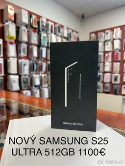 SAMSUNG S25 ULTRA ÚPLNE NOVÝ 512GB