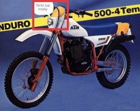 KTM GS 500 maska so svetlom