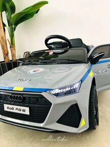 Detské elektrické autíčko Audi RS6 polícia