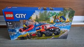 LEGO City - 60412 Hasičský vůz 4x4 a záchranný člun - NOVÉ