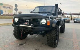 NISSAN PATROL Y60 - PŘEDNÍ HLINÍKOVÝ PEVNOSTNÍ NÁRAZNÍK - 1