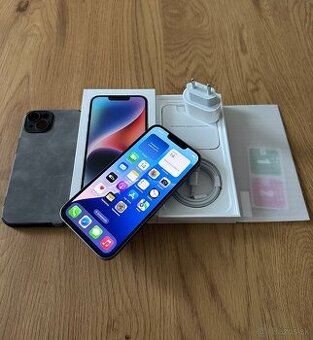 iPhone 14 256 gb Blue - komplet príslušenstvo, záruka