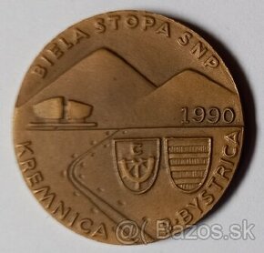 Medaila Biela stopa SNP 1990
