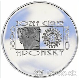 J. C. Hronský - 100. výročie narodenia 200 Sk/1996 minca