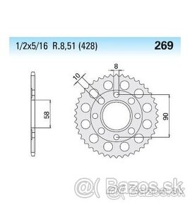 rozeta Chiaravalli 269/42 zubov