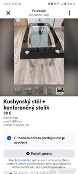 Kuchynský stôl a konferenčný stolík