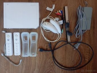 Nintendo Wii – komplet set + 6 hier - 1