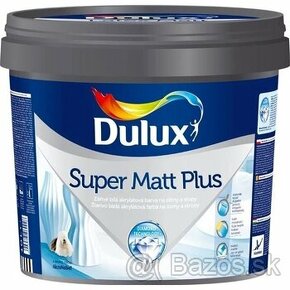 Umývateľná farba Dulux Super Matt Plus 10l +valček Dulux