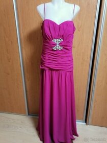 Spoločenské šaty ciklamenovej (ružovej) farby - 1