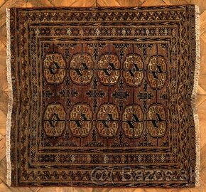 Turkmenský koberec Tekke / Předložka 98 X 91 cm