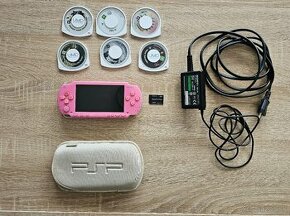 PSP pink + hry