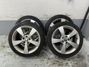 5x100 R16 originál Škoda 205/45 letné Nexen jazdené 1 sezónu