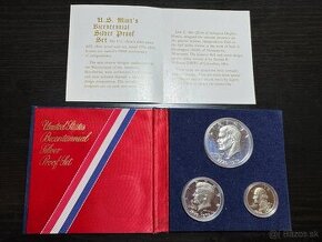 Predam 1776-1976-S U.S. Bicentennial Silver 3 Coin Proof Set