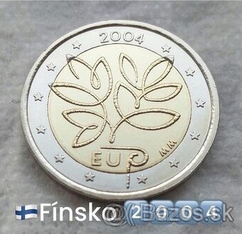 Pamätna 2€ minca FÍNSKO  2004 UNC VEĽMI VZÁCNA