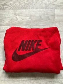 Nike mikina s kapucňou, červená, veľkosť L